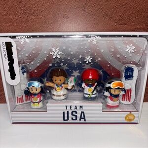 NIB Team USA 🇺🇸 Winter Olympics Little People Limited Collectors Edition